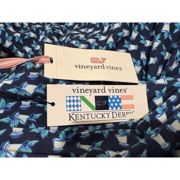 Vineyard Vines womens Kentucky Derby Short Mini Dress size 00 Mint Drink $228 - Picture 7 of 10
